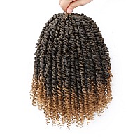 Nice One Pretwisted Passion Twist Hair 8 Inch Short Passion Twist Crochet Hair For Women 8 Packs Prelooped Braiding Hair Synt