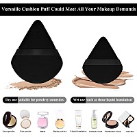 Maitys 12 Pieces Powder Puff Triangle Face Makeup Cosmetic For Loose Powder Soft Body Washable Reusable Foundation Sponge Minera