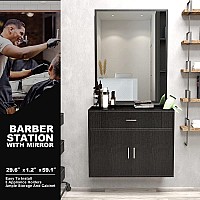 Artist Hand Wall Mount Salon Station Styling Station Barber Beauty Spa Salon Equipmentblack