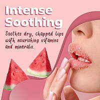 Watermelon Sugar Lip Scrub For Dry Cracked And Dark Lips By Lick Your Lips Organic Lip Scrubs Exfoliator And Moisturizer With