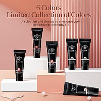 Modelones Poly Nail Gel Set 6 Colors Nude Pink Brown Daily Collection Poly Extension Gel Set Builder Nail Gel French Manicure D