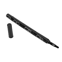 4 in 1 Telescopic Makeup Brushes Set Portable Retractable Lip Eyebrow Eyeshadow Cosmetic Brushes(Black)