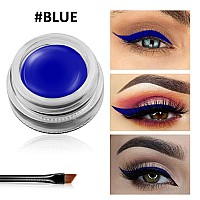 Erinde Blue Gel Eyeliner Waterproof Long Lasting Cream Eyeliner Gel Highintensity Pigments Smudgeproof Eye Liner Makeup Wat