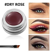 Erinde Waterproof Gel Eyeliner Long Lasting Cream Eyeliner Gel Pot Highintensity Pigments Smudgeproof Eye Liner Makeup Wate