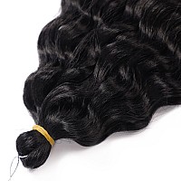 Ocean Wave Crochet Hair Extensions 30 In Crochet Hair Curly Deep Wave Crochet Hair For Black Women 3Packs 1B Natural Black