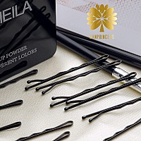 Kanprincess 100Pcs 24Inch Bobby Pins Blackpainfree Bobby Pins For All Hair Typeshair Pins For Women Girlshairpins For Buns