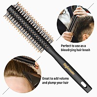 Stylemate Mens Hair Styling Combs And Brush Set Roller Brush For Adding Volume Pompadour Slickedback Fauxhawk Undercut S