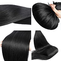 Black Prestretched Braiding Hair Silky Braid Hair Extensions Itch Free Crochet Twist Hair Braids Yaki Texture Original Braid