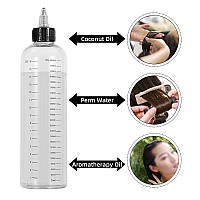 Driew Applicator Bottles For Hair 169Oz Hair Squeeze Bottle Twiston Top Tip Cap With Ratio Graduated Scale Color Applicator B