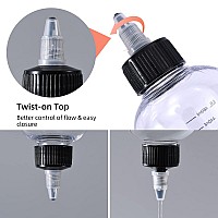 Driew Applicator Bottles For Hair 169Oz Hair Squeeze Bottle Twiston Top Tip Cap With Ratio Graduated Scale Color Applicator B