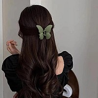 Atoden Butterfly Hair Clips 4Pcs Matte Claw Clips For Thin Hair Cute Hair Accessories And Jaw Clips As Gifts