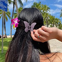 Atoden Butterfly Hair Clips 4Pcs Matte Claw Clips For Thin Hair Cute Hair Accessories And Jaw Clips As Gifts