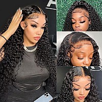 Nervoss 13X4 Water Wave Lace Front Wigs For Women Human Hair Pre Plucked Water Wave Lace Frontal Wig With Baby Hair Natural Colo