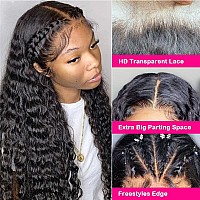 Nervoss 13X4 Water Wave Lace Front Wigs For Women Human Hair Pre Plucked Water Wave Lace Frontal Wig With Baby Hair Natural Colo