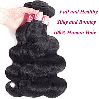 14 Body Wave One Bundle Brazilian Virgin Human Hair 100 Unprocessed Brazilian Body Wave Weave Hair Human Bundles Natural Black