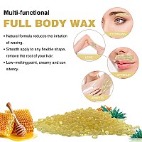 Auperwel Wax Beads For Hair Removal 11Lb Painless Salon Hard Wax Beans For Bikini Eyebrow Facial At Home Pearl Waxing Beads