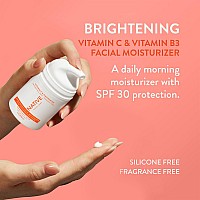 Native Brightening Daily Facial Moisturizer Gentle Face Lotion Hydrating Cream For Women And Men With Vitamin C B3 Spf 30 Ligh