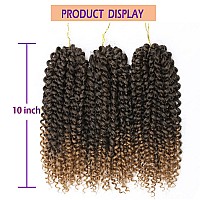 Lady Miranda Ombre Blonde Afro Kinky Curly Braiding Hair Extensions Jerry Curl Crochet Hair 3X Braid Hair 11 Short Synthetic Ha