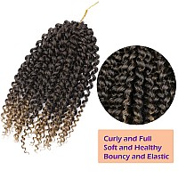 Lady Miranda Ombre Blonde Afro Kinky Curly Braiding Hair Extensions Jerry Curl Crochet Hair 3X Braid Hair 11 Short Synthetic Ha