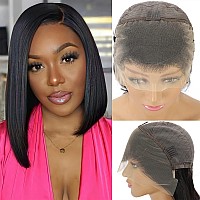 12 Inch Bob Wig Human Hair 13X4 Lace Front Wigs Human Hair Wigs For Black Women Short Bob Wigs 180 Density Hd Frontal Wigs Glue