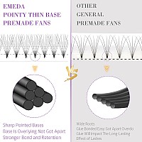 Emeda 180 Fans Premade Fans Eyelash Extensions Thin Base 8D Stable D Curl Pointy Base Premade Lash Extensions Fans Pre Fanned Vo