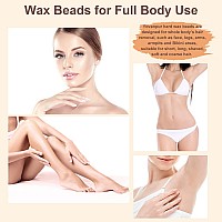 Hard Wax Beads for Hair Removal, Yovanpur Wax Beans For Sensitive Skin, Wax Beads for Brazilian Waxing, Bikini Face Eyebrow Back Chest Legs, At Home Pearl Wax Beads For Men Women, 300g (10 Oz)/bag with 10pcs Wax Spatulas (Coconut)