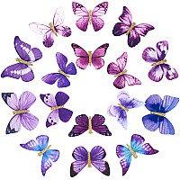 Deeka 16 Pcs Butterfly Hair Clips Small Realistic Colorful Handmade 90S Hair Clips Barrette Hair Accessories For Women And Girls