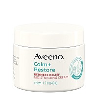 Aveeno Calm Restore Facial Cream For Redness Relief Soothing Face Moisturizer For Sensitive Skin Hypoallergenic Formula Fra