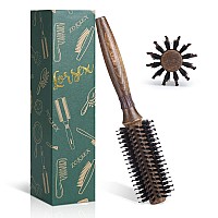 Round Brush For Blow Drying Lorsex Boar Bristle Hair Brush For Women Men Round Hairbrush For Add Shinevolume Minimize Damage