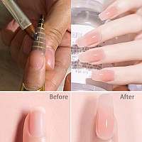 Lofuanna Nail Builder Gel 56G Leduv Pink Builder Gel For Nails Selfleveling Formula Nail Gel Builder With Nail Art Brush Nail