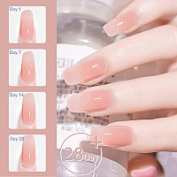 Lofuanna Nail Builder Gel 56G Leduv Pink Builder Gel For Nails Selfleveling Formula Nail Gel Builder With Nail Art Brush Nail