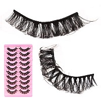 outopen 10 Pairs Russian Volume Eyelashes DD Curl Faux Mink Lashes Long Fluffy Soft Wispy Eye Lashes Reusable Natural Look Eyelashes Extension(DD Curl |15-18MM)