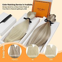 Full Shine Blonde Sew In Weft Hair Extensions Silky Straight Real Hair Wefts Human Hair 105 Grams Sew In Hair Extensions Ash Blo