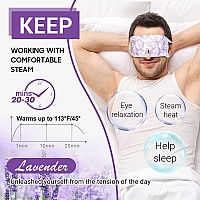 Prociv 16 Packs Steam Eye Masks For Dry Eyes Spa Warm Eye Mask Relief Eye Fatigue Hot Sleep Eye Mask For Puffy Eyes Mask Lave