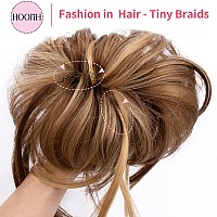 Hoojih Messy Bun Hair Piece Super Long Tousled Updo Hair Bun Extensions Wavy Hair Wrap Ponytail Hairpieces Hair Scrunchies With