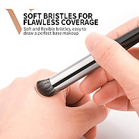 Concealer Brush Under Eye Ducare Angled Small Nose Contour Brush Mini Thin Slanted Foundation Dark Circles Puffiness Puffy Fac