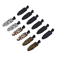 Minihope 12 Pieces Soft Hair Clips Hair Setting Clips Flat Clips For Hair 12 Cont Animal