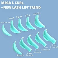 Liber Beauty Eyelash Lift Pads Lash Lift Rods Eyelash Perm Silicone Pads 5 Sizes Reusable Soft Lash Lift Shields For Different L