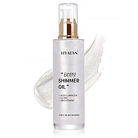 Liyalan Shimmer Body Oil Pearl White 5 Color Bronze Face Brighten Glow Highlighter Illuminator Body Makeup Shine Glitter Gold Li