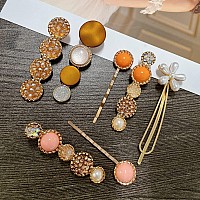 Mehayi 20 Pcs Hair Accessories For Decorative Party Wedding Pearl Hair Clips Set Fashion Korean Acrylic Resin Hair Barrettes B