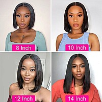 Foreverlove Bob Wig Human Hair Glueless 4X4 Lace Front Wigs Human Hair Straight 180 Density Overshoulder Length Bob Wigs Human