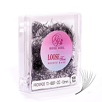 Rose Girl Loose Promade Fans Natural Look Handmade Volume Eyelashes From 3D To 16D C Cc D Dd Curl False Lashes Extensions