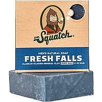 Dr Squatch All Natural Bar Soap for Men with Zero grit, Fresh Falls