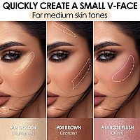 Focallure 3 Pcs Cream Contour Sticksshades With Highlighter Bronzer Blushnongreasy Longwear Face Contouring Peneasy To