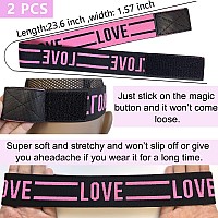 Xconstellation Wig Bands For Keeping Wigs In Place Lace Melting Band Elastic Bands For Wig Edges 2 Pcs Lovepink