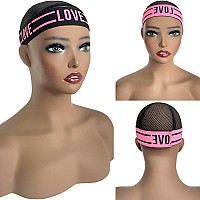 Xconstellation Wig Bands For Keeping Wigs In Place Lace Melting Band Elastic Bands For Wig Edges 2 Pcs Lovepink