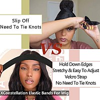 Xconstellation Wig Bands For Keeping Wigs In Place Lace Melting Band Elastic Bands For Wig Edges 2 Pcs Lovepink