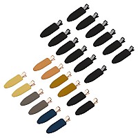 Minihope 24 Pieces Hair Clips Dentfree Soft Clips For Women And Girls Including Harry Josh Clips Morandi Black