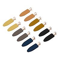 Minihope 24 Pieces Hair Clips Dentfree Soft Clips For Women And Girls Including Harry Josh Clips Morandi Black