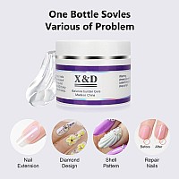 Xd Poly Gel Nail Kit 56G Natural Clear Color Poly Nail Gel Kit Quick Dry Nail Extension Balance Builder Nail Gel With Nail Form